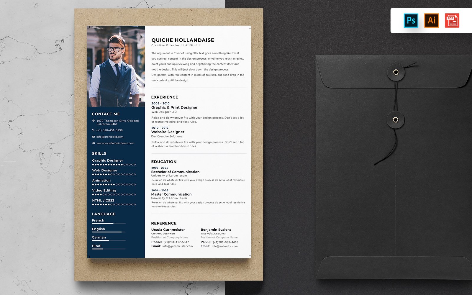 Kit Graphique #148746 Resume Template Divers Modles Web - Logo template Preview