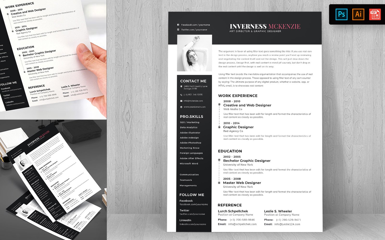 Kit Graphique #148754 Resume Template Divers Modles Web - Logo template Preview