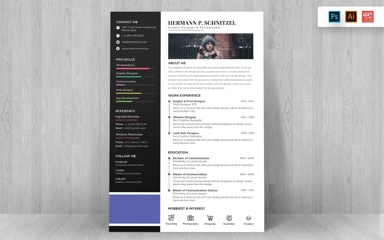 Kit Graphique #148759 Resume Template Divers Modles Web - Logo template Preview