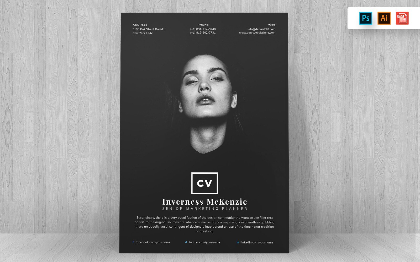 Kit Graphique #148761 Resume Template Divers Modles Web - Logo template Preview