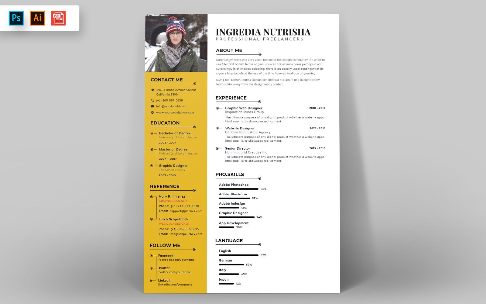 Kit Graphique #148763 Resume Template Divers Modles Web - Logo template Preview