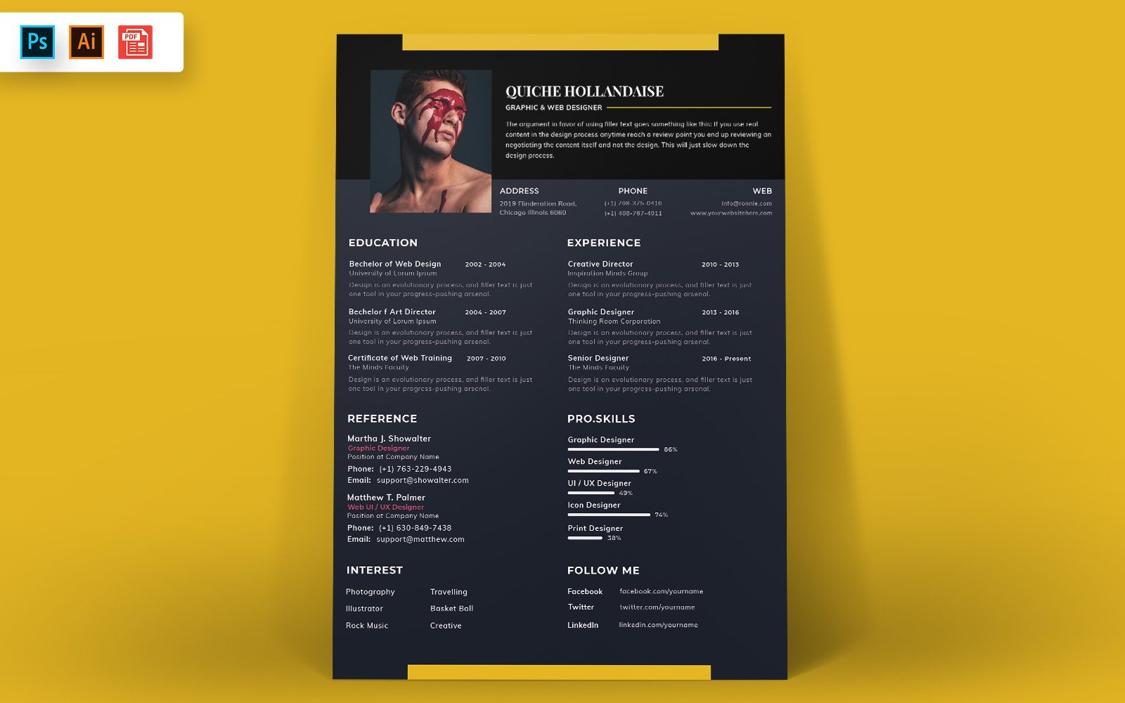 Kit Graphique #148768 Resume Template Divers Modles Web - Logo template Preview