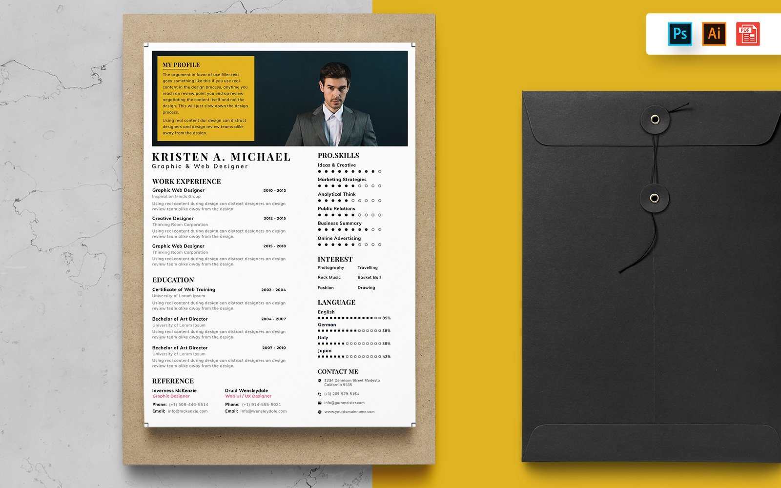 Kit Graphique #148778 Resume Template Divers Modles Web - Logo template Preview