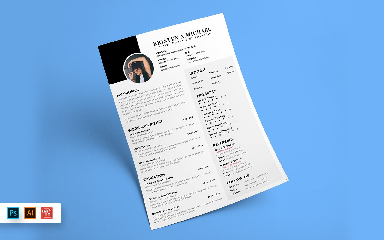 Kit Graphique #148780 Resume Template Divers Modles Web - Logo template Preview