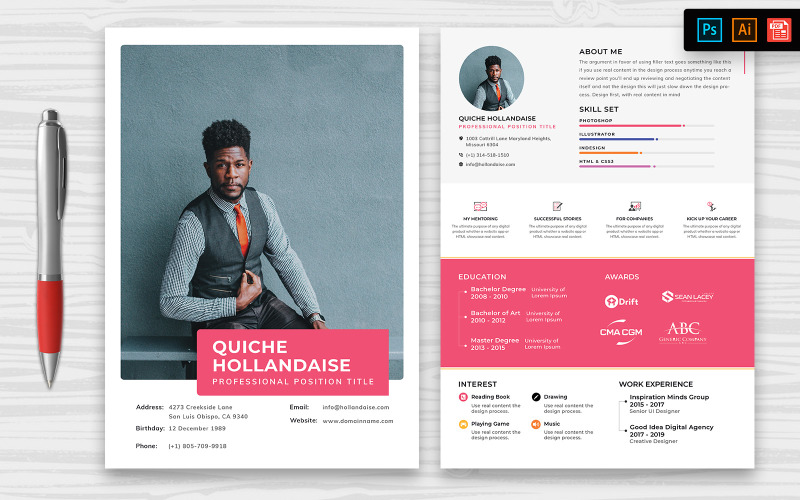 Modern CV Resume Template