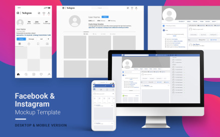 Facebook & Instagram Product Mockup
