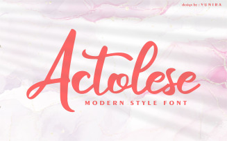 Actolese | Modern Style Font