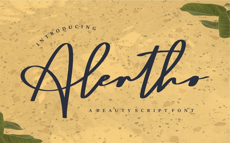 Alertho | A Beauty Cursive Font
