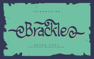Brackle | Retro Font