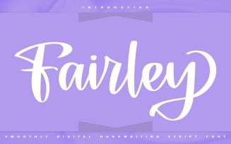 Fairley | Smoothly Handwriting Cursive Font