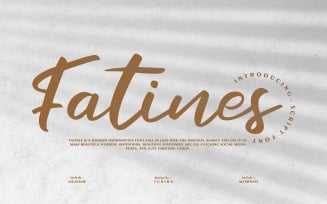 Fatines | Modern Handwritten Font