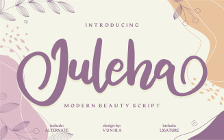 Juleha | Modern Beauty Cursive Font