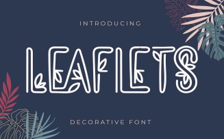 Leaflets | Decorative Font