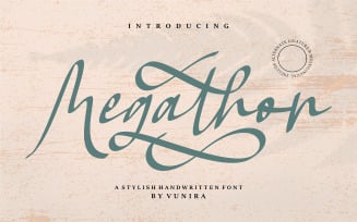 Megathon | A Stylish Handwritten Font