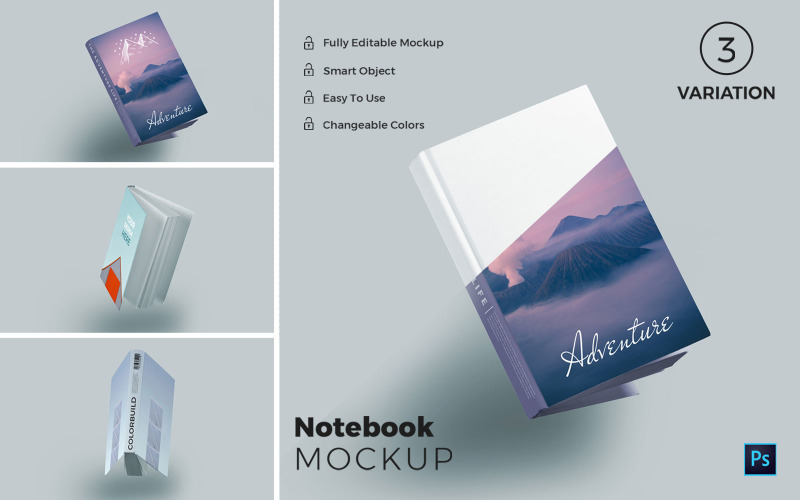 Note Book product mockup Product Mockup