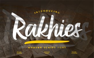 Rakhies | Modern Cursive Font