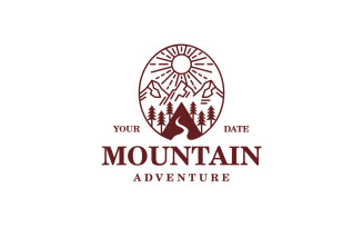 Mountain Landscape Logo Template