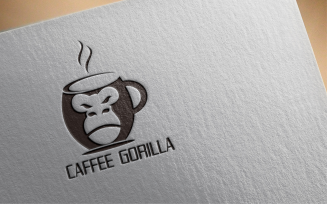 Caffee Gorilla Logo Template