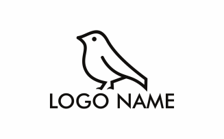 Bird Line Logo Template