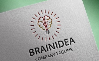 Brain Idea Logo Template