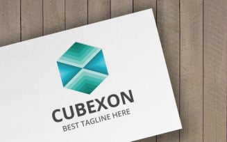 Cube Hexagon Logo Template