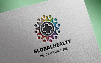 Global Healty Logo Template