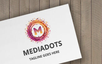 MediaDots (Letter M) Logo Template