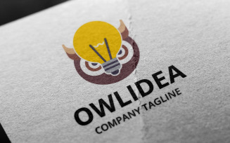 Owl idea Logo Template