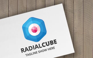 Radial Cube Logo Template