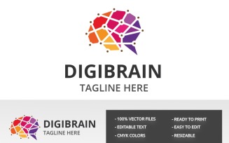 Digibrain Logo Template