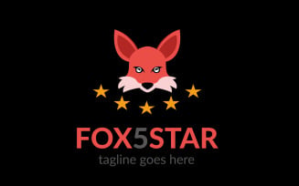 Fox 5 star Logo Template