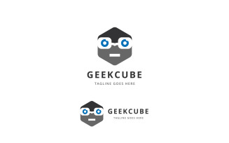 Geek Cube Logo Template