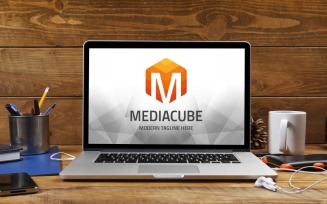 Letter M (Media Cube) Logo Template