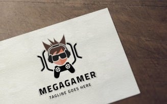 Mega Gamer Logo Template