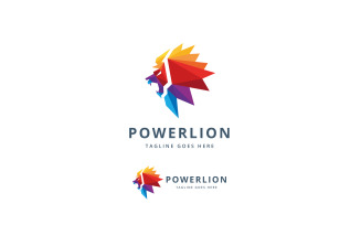 Power Lion Logo Template