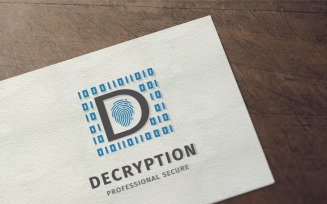 Secure Cryption - Letter D Logo Template
