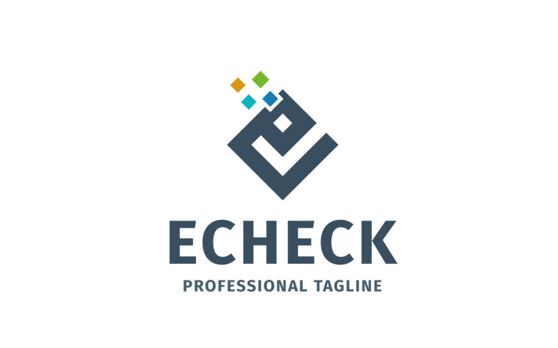 Echeck - Letter E Logo Template