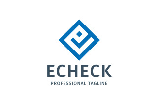 Echeck - Letter E Logo Template