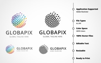 Global Pixel Logo Template