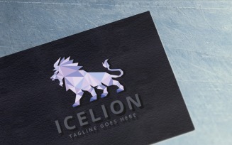 Ice Lion Logo Template