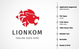 Lionkom Logo Template