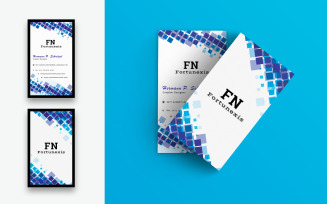 Abstract Business Card-Vertical - Corporate Identity Template