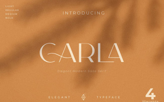 Carla Sans - Elegant Typeface Font