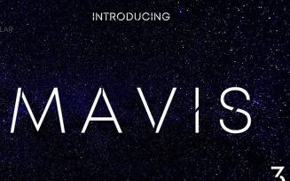 MAVIS SANS - FUTURISTIC TYPEFACE Font