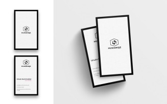 Minimal Business Card - Vertical - Corporate Identity Template