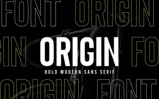 Origin - Bold Retro Sans Serif Font