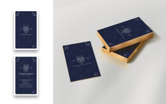 Photographer Minimal Business Card-Vertical - Corporate Identity Template