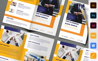 Tax Advisor Brochure Bifold - Corporate Identity Template