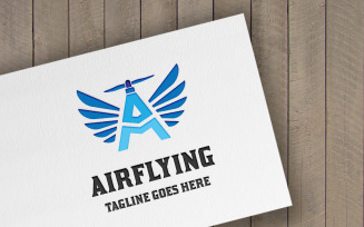Air Flying (Letter A) Logo Logo Template