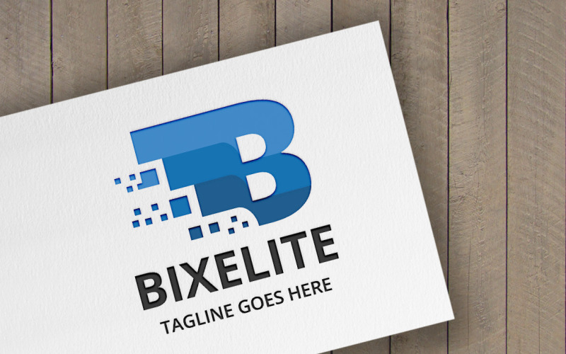 Bixelite Letter B Logo Logo Template